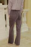 Dear John: Fiona High Rise Wide Leg Jeans - Mocha Brown