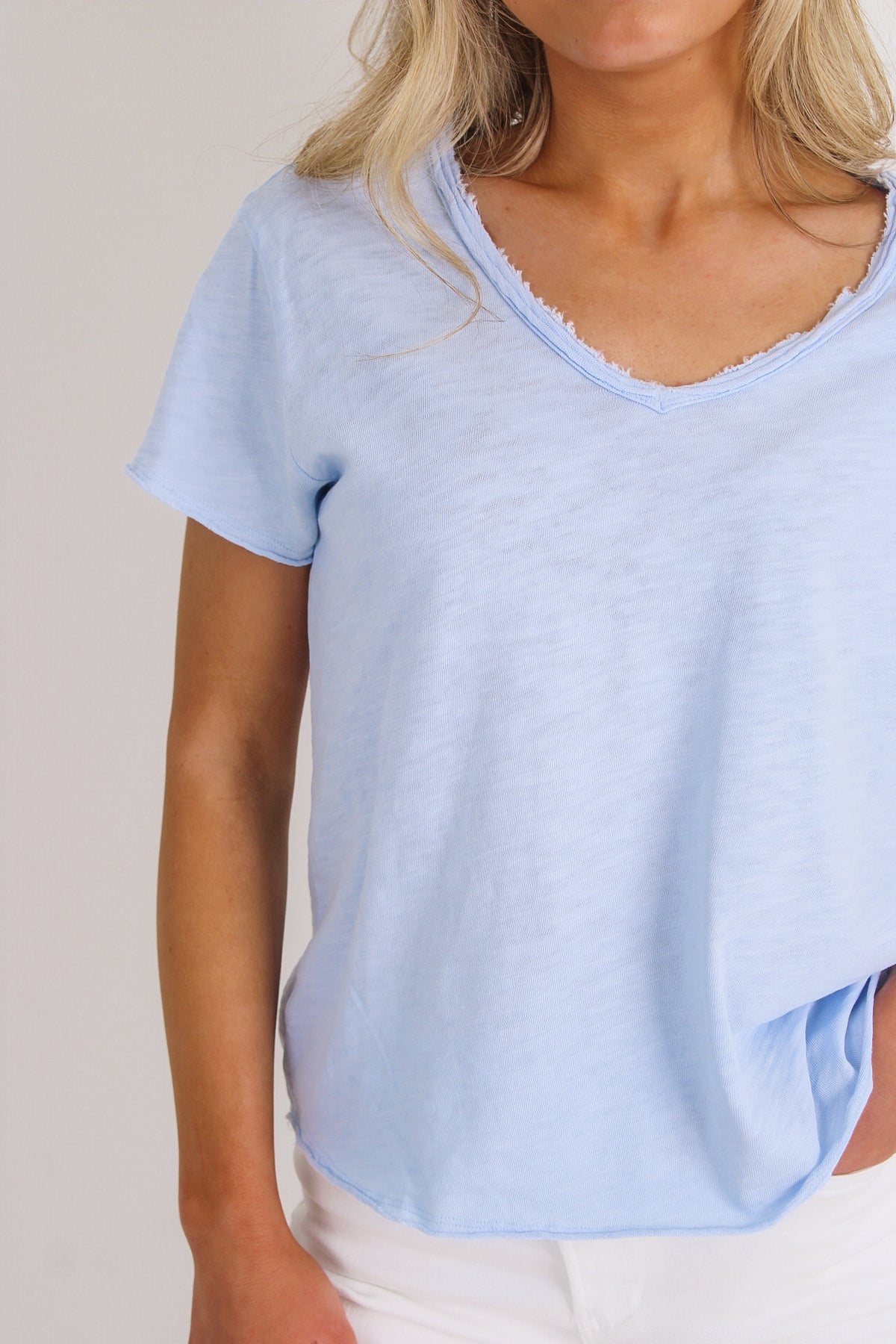 Dear John: Vanya Slub Tee - Skyway