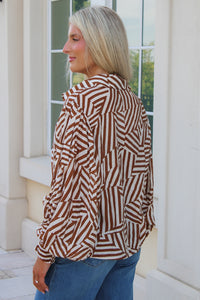 Find The Balance Bubble Sleeve Top - Coco