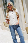 Always Remember Me Button Down Sweater - Cream
