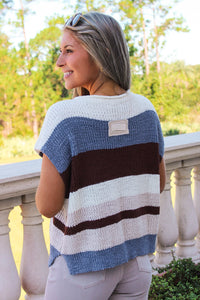 Sidewalk Strolls Striped Sweater - Multi