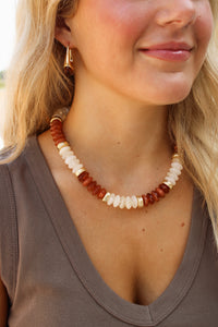 Jules Beaded Necklace - Natural
