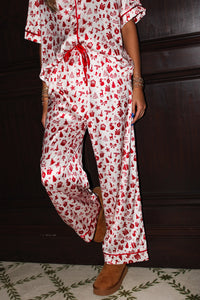 Festive Times Christmas Pajama Pants - Red/White
