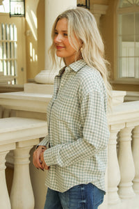 Z-Supply: River Plaid Button Up - Emerald Cove