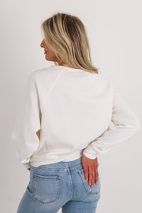 Z Supply: Vacay Fleece Sweatshirt - Vanilla Ice