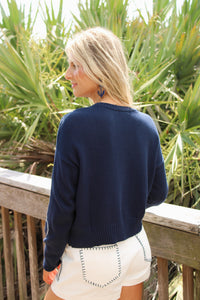 Z Supply: Paradise Reef Sienna Sweater - True Navy