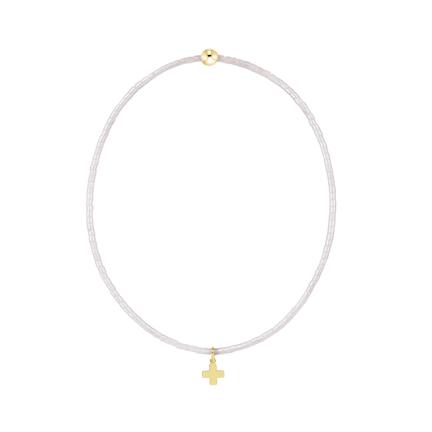 enewton: Hope Classic Silky White Bracelet - Signature Cross