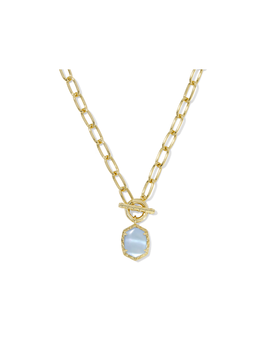 Kendra Scott: Daphne Link Chain Necklace - LT Blue MOP