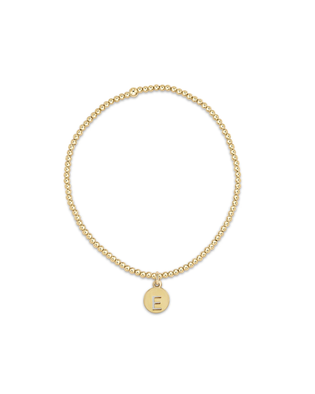 enewton: Classic Gold 2mm Bead Bracelet - Respect Disc O