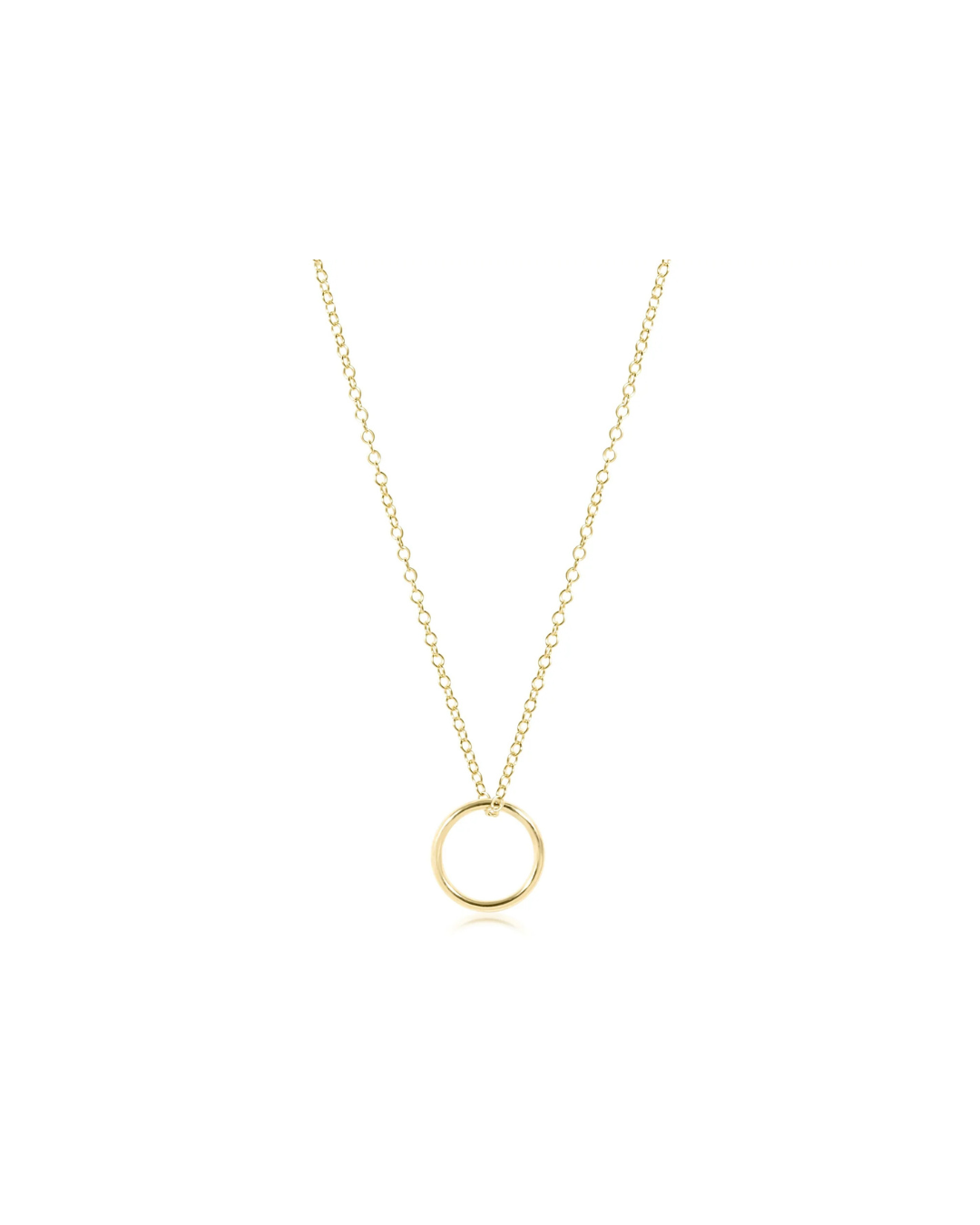 enewton: 16" Necklace Gold - Halo Gold Charm