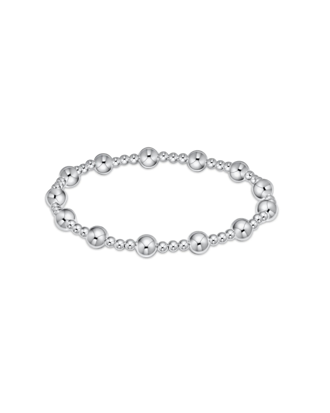 enewton: Classic Sincerity Pattern 5mm Bead Bracelet - Sterling