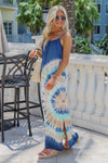 Breezing By Tie-Dye Maxi Dress - Blue Multi | Makk Fashions
