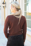 Edgy Warmth Button Down Cardigan -  Brown