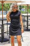 Z Supply: Camino Textured Mini Dress - Black