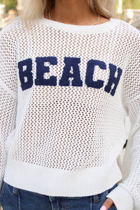 Z Supply: Open Beach Sweater - White
