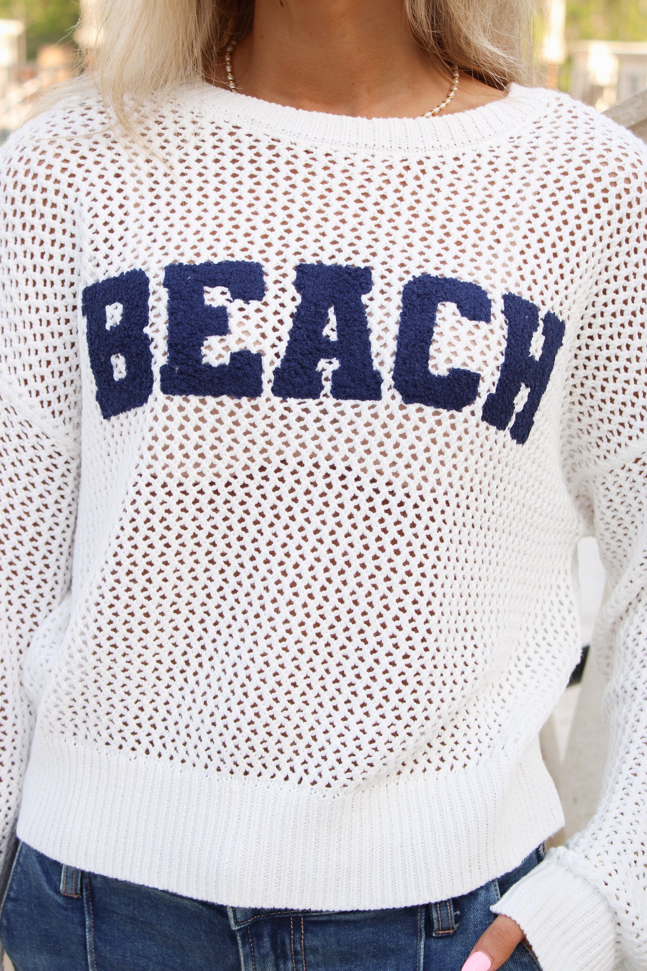 Z Supply: Open Beach Sweater - White