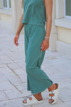 Z Supply: Scout Jersey Flare Pant - Hunter Green