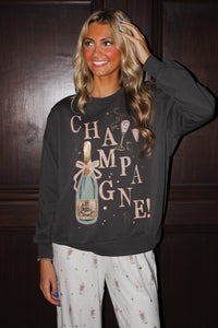 Z Supply: Celebrate Sunday Sweatshirt - Black Sand