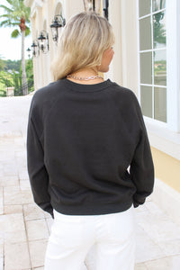 Z Supply: Booze Sweatshirt - Ash Black