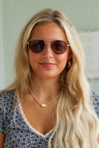 Z-Supply: Highway Gradient Polarized Sunglasses - Satin Gold