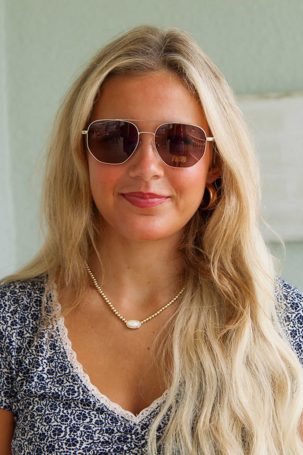 Z-Supply: Highway Gradient Polarized Sunglasses - Satin Gold