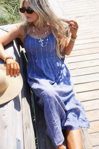Z Supply: Romy Striped Maxi Dress - Eclipse
