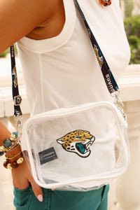 NFL Jaguars Clear Purse - White