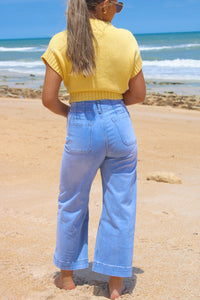 Around Town Straight Leg Denim Pants - Lt. Denim