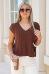 Moment Of Truth Sweater Vest - Brown