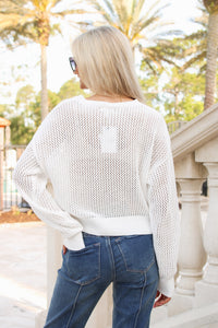 Z Supply: Open Beach Sweater - White