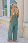 Z Supply: Brasilia Everyday Jersey Jumpsuit - Hunter Green