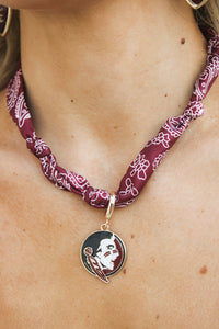 FSU  Bandana Scarf Necklace