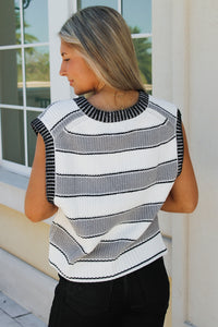 Slate Sleeveless Sweater - Heather Gray