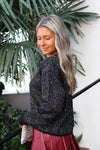 Z Supply: Gleam Sequin Sweater - Black