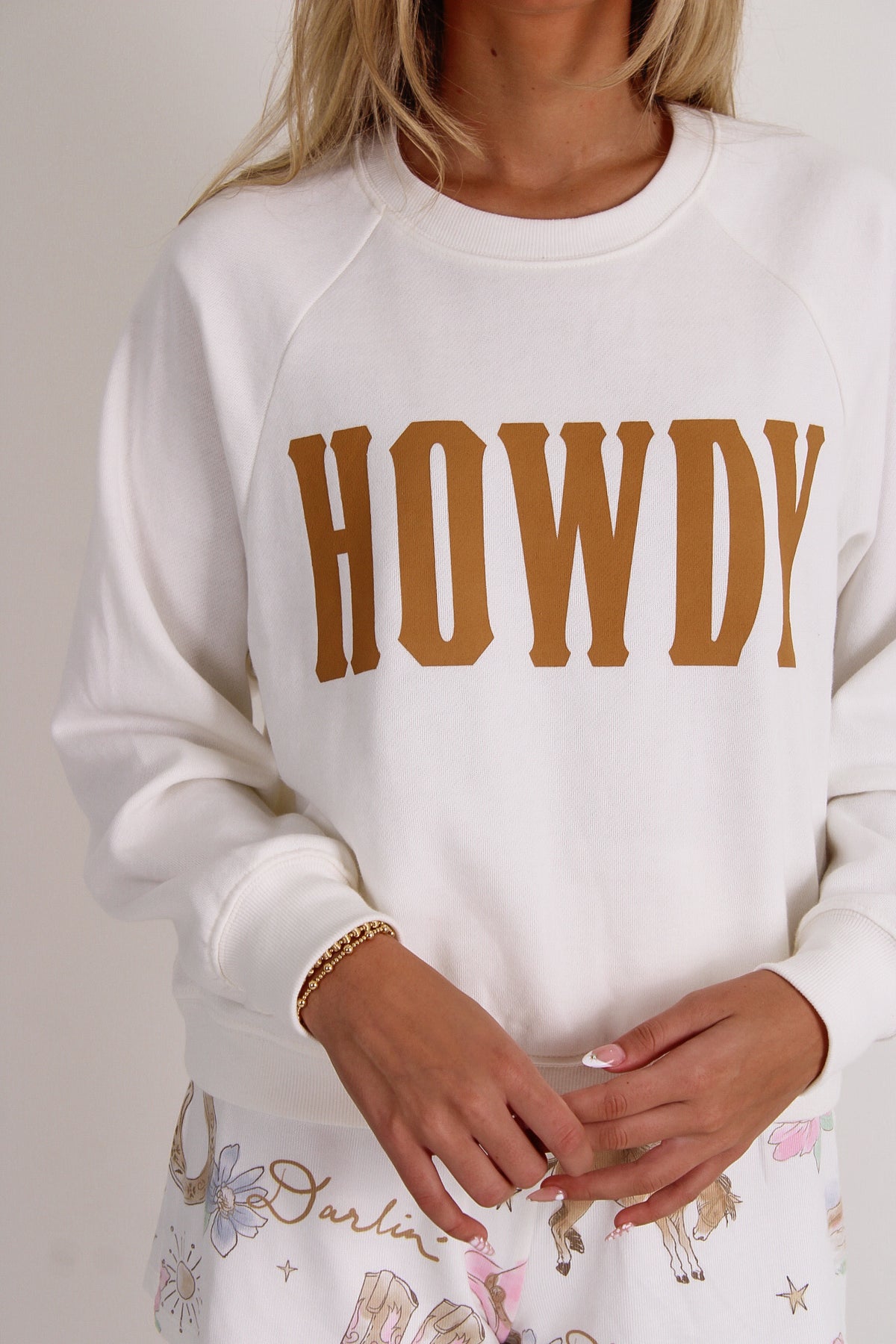 Z Supply: Howdy Sweatshirt - Vanilla Ice