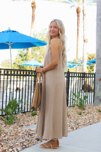 Z Supply: Sandcomber Midi Dress - Taro