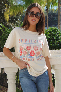 Z Supply: Spritz Boyfriend Tee - Sandshell