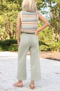 Dear John: Audrey Wide Leg Jean -  Abbey Stone