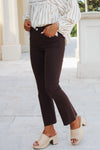 Dear John: Jeanne Cropped Flare - Dark Oak