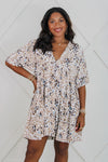 Call Of The Wild V-Neck Dress - Brown Multi | Makk Fashions