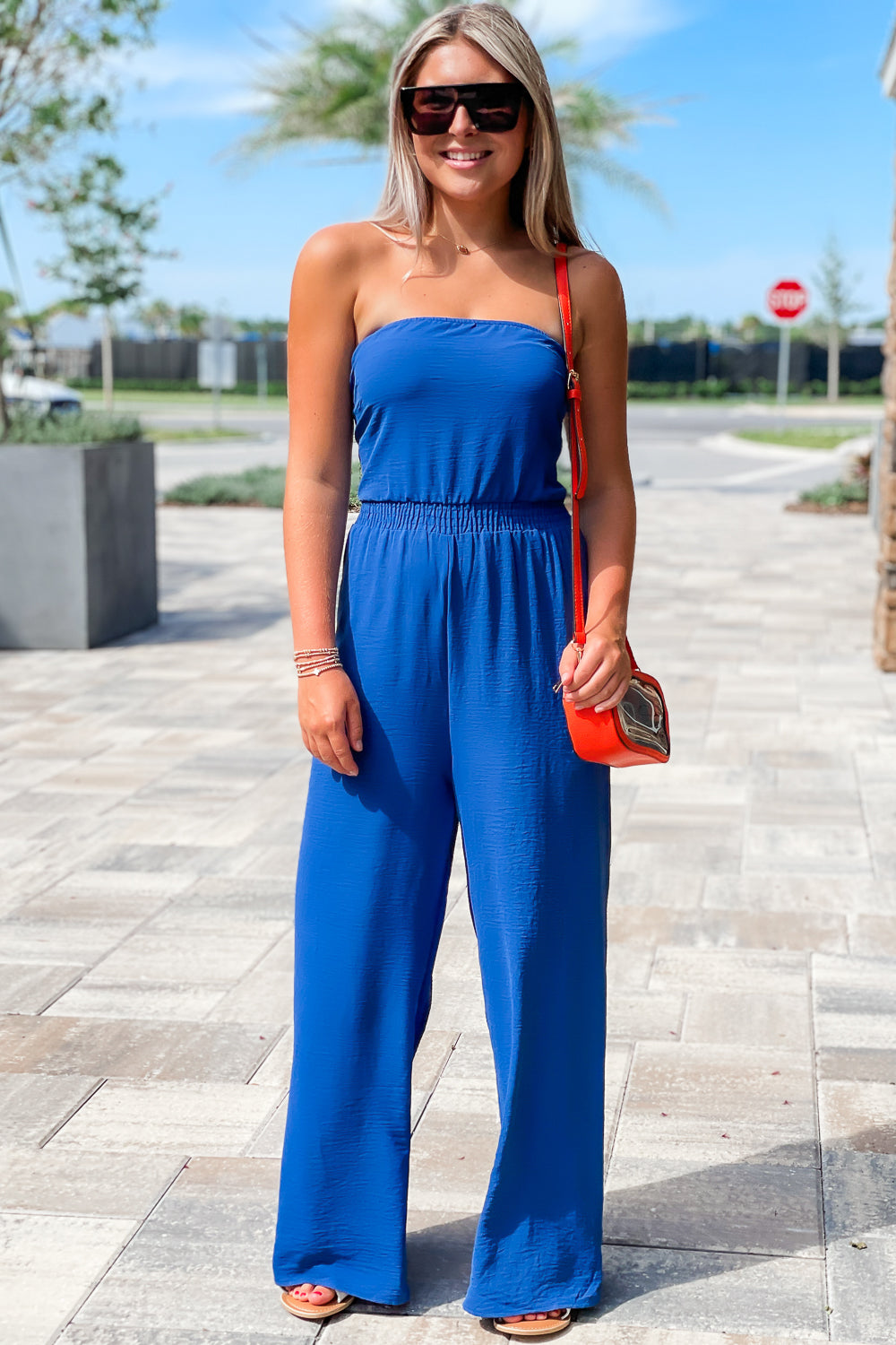 Celebrating Love Wide Leg Jumpsuit - Denim | Makk Fashions