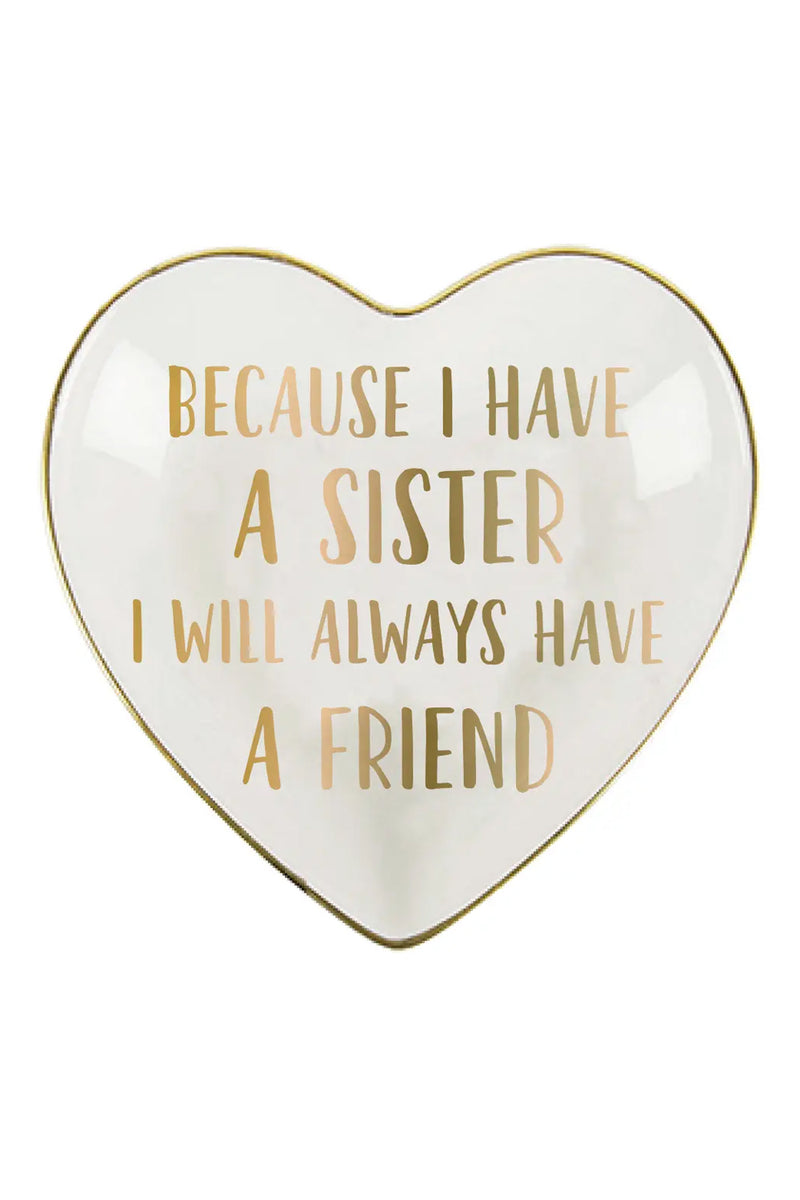 Ceramic Trinket Tray | Sister Friend | Makk Fashions