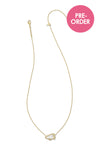 Kendra Scott: Cheer Gold Short Pendant Necklace - White Mother-of-Pearl | Makk Fashions