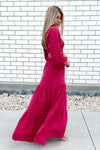 Cheer Me Up Tiered Maxi Dress - Rose Brick | Makk Fashions