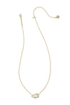 Kendra Scott: Cheer Gold Short Pendant Necklace - White Mother-of-Pearl | Makk Fashions