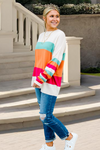 Cheerful Dreams Striped Sweater - Multi | Makk Fashions