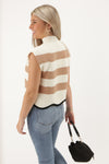 Choose Your Path Scallop Trim Sweater - Coco