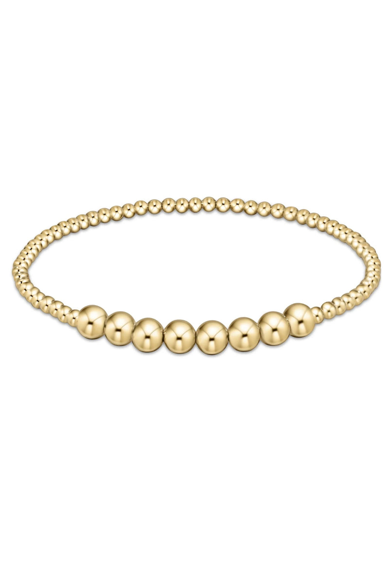 enewton: Classic Beaded Bliss 2.5mm Bead Bracelet - 5mm Gold