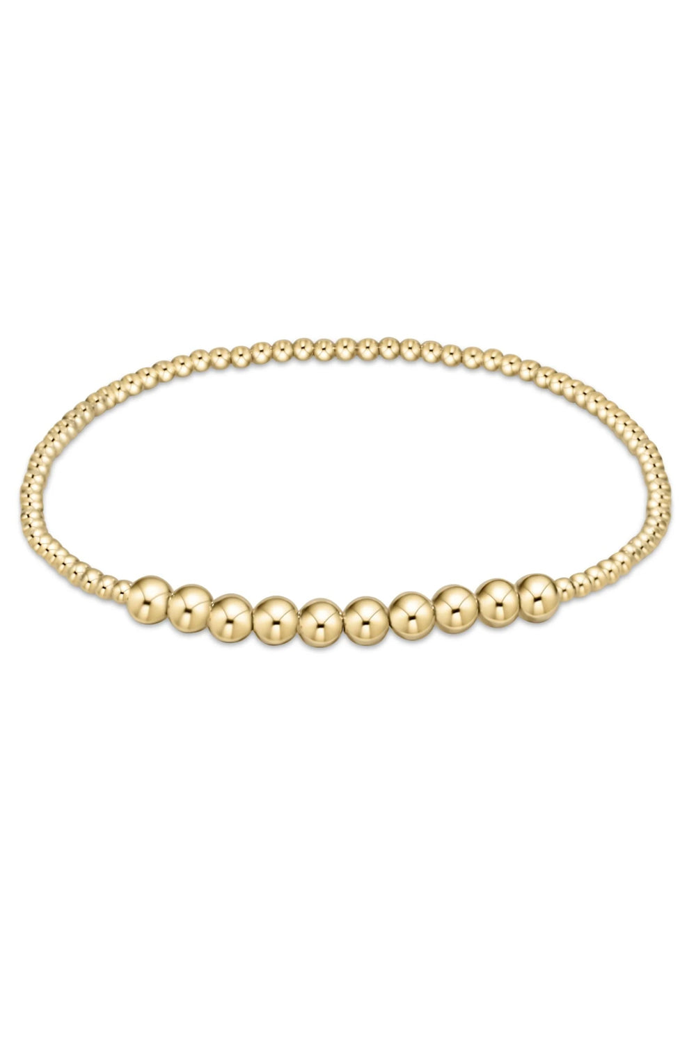 enewton: Classic Beaded Bliss 2mm Bead Bracelet - 4mm Gold | Makk Fashions