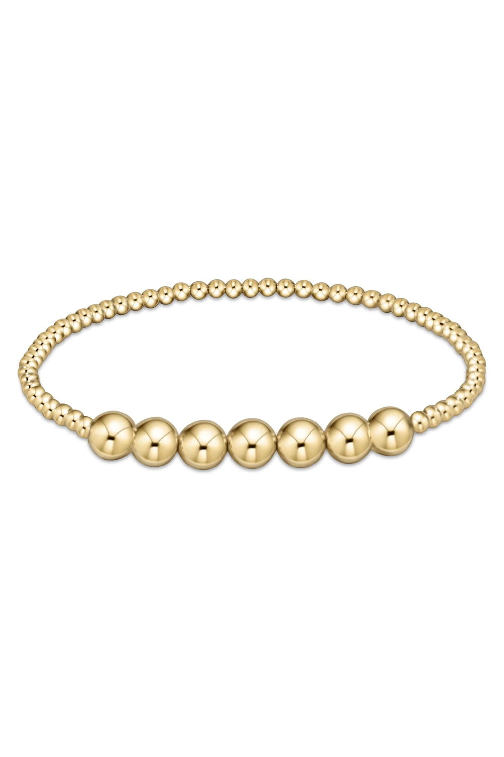 enewton: Classic Beaded Bliss 3mm Bead Bracelet - 6mm Gold | Makk Fashions